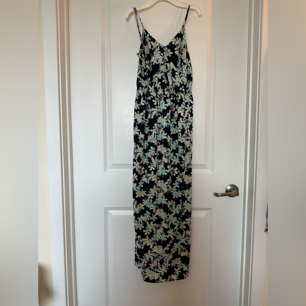 Banana Republic Maxi Flower Dress Size Petite 0